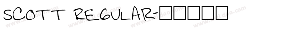 Scott Regular字体转换